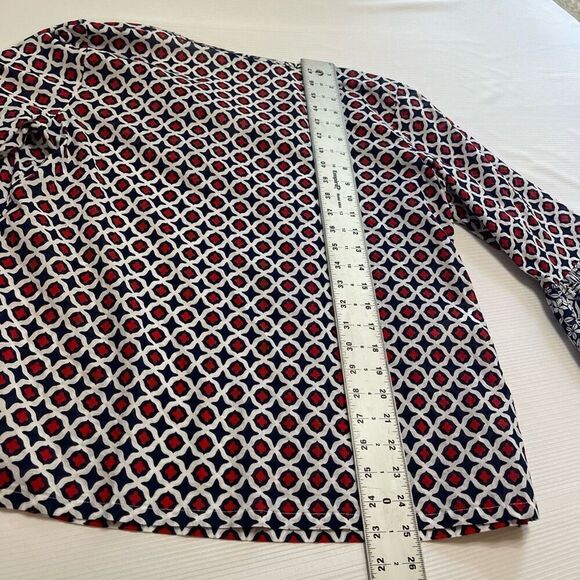 Tommy Bahama Red White Blue Cotton Tunic Top Size Medium - Picture 11 of 13